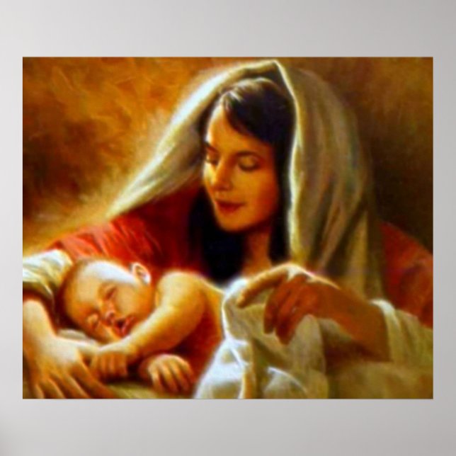 Nativity Scene Gifts for Christmas Poster (Front)