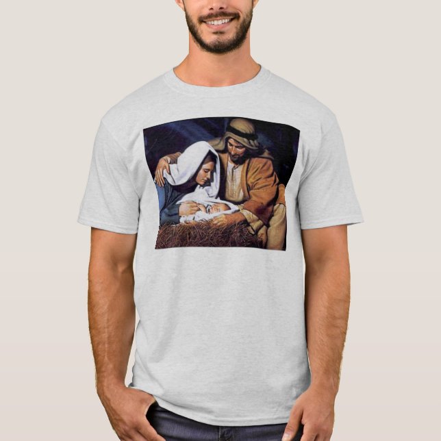 Nativity Scene Gifts for Christmas T-Shirt (Front)