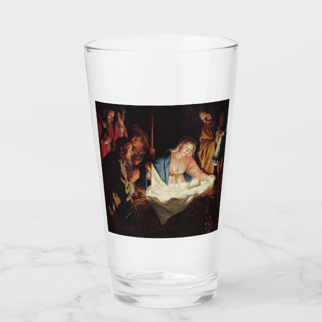 Nativity Scene Glass (Front)