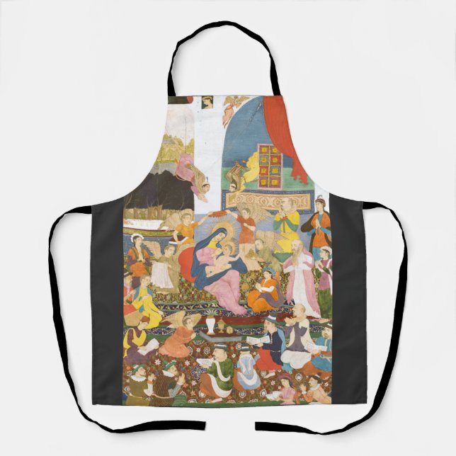 Nativity scene in indian style apron (Front)