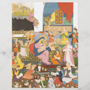 Nativity scene in indian style flyer