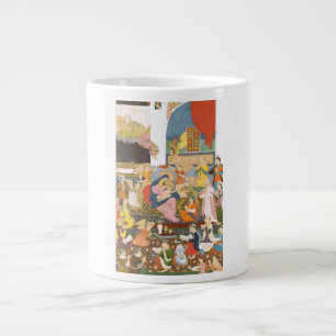 Nativity scene in indian style large coffee mug
