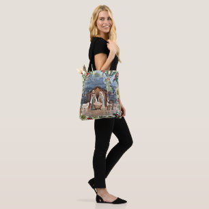 Nativity Scene, Joy to the World, Tote Bag