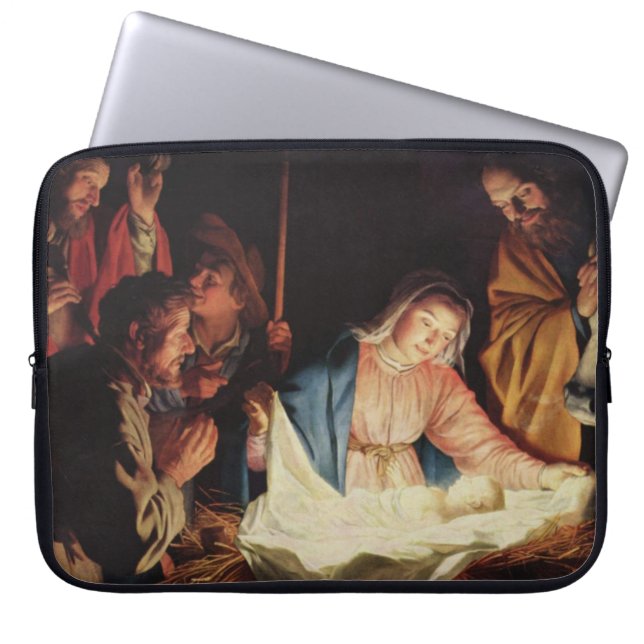 Nativity Scene Laptop Sleeve (Front)