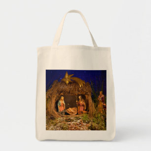 Nativity scene tote bag