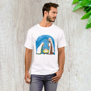Nativity Scene with Mary Joseph and Baby Jesus T-Shirt