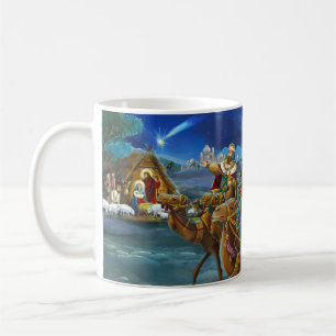 Nativity scene with wise men Christmas Holiday Coffee Mug