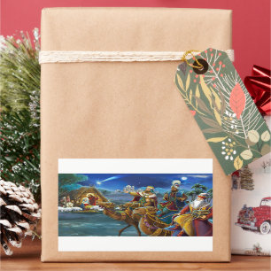 Nativity scene with wise men Christmas Holiday   Sticker