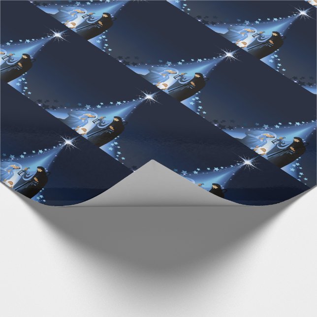 Nativity scene wrapping paper (Corner)