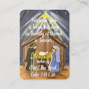 Nativity Scripture Business Cards