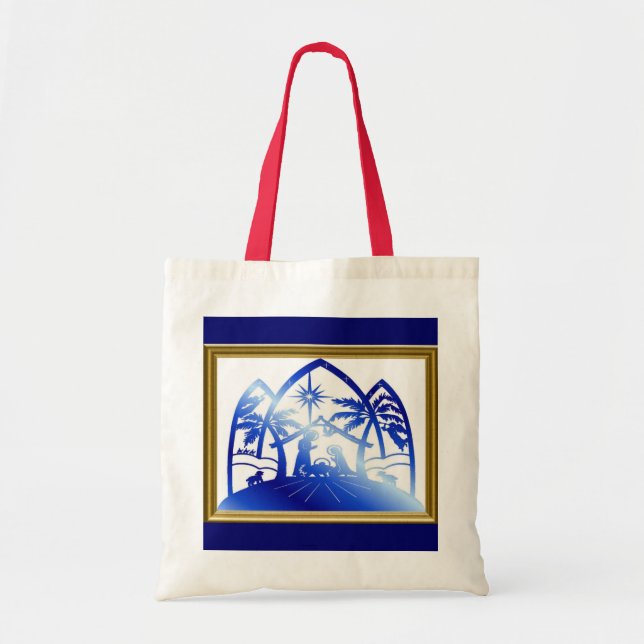 Nativity Silhouette Tote Bag (Front)