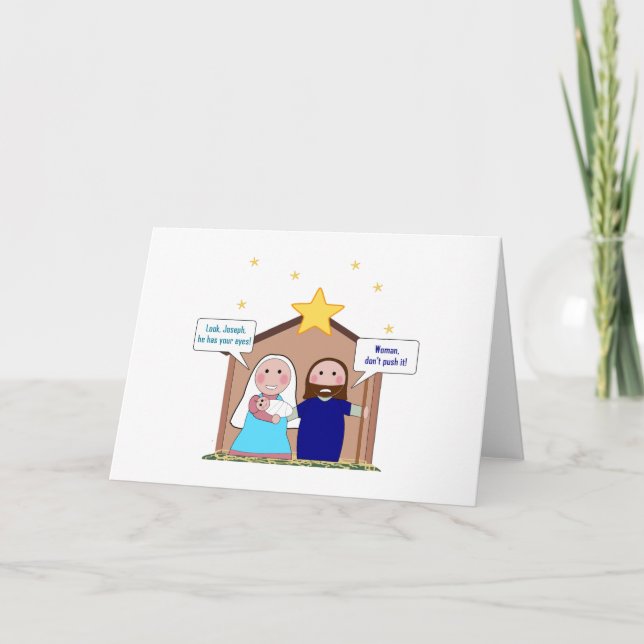 Nativity Sin Holiday Card (Front)