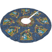 nativity stable scene tree skirt