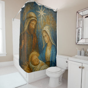 Nativity Stained Glass Mosaic Holy Family