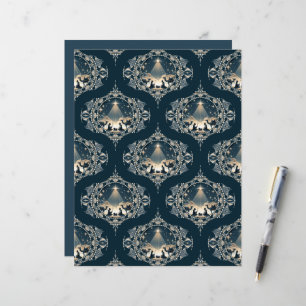 Nativity Star of Wonder Mandala Mid Century Ogee