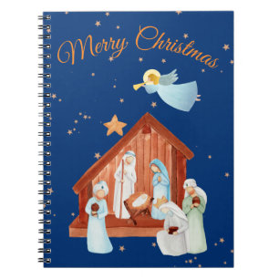 Nativity & Stars Notebook