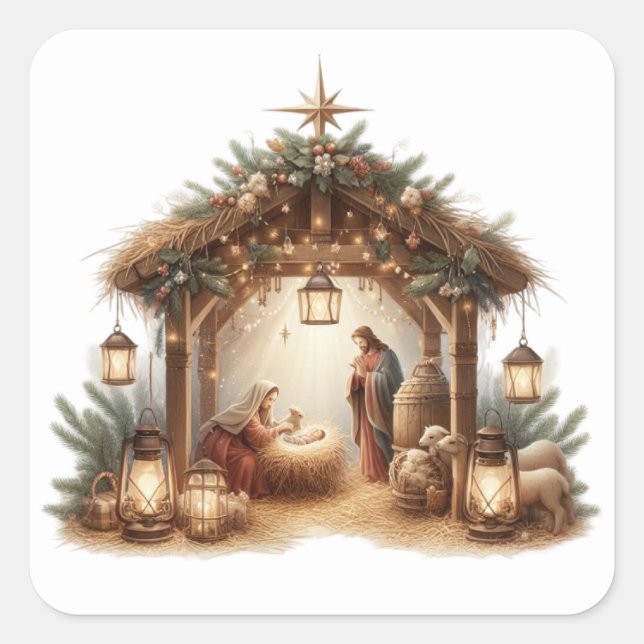 Nativity Stickers (Front)