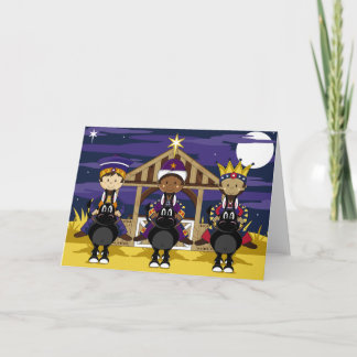 Nativity Three Kings Greeting Card