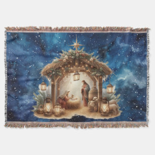 Nativity Throw Blanket