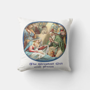 Nativity Throw Pillow