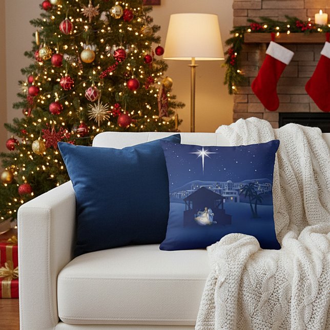Nativity Throw Pillow (Creator Uploaded)