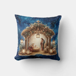 Nativity Throw Pillow