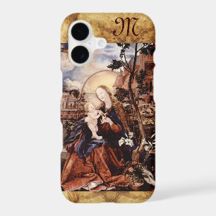 NATIVITY,WHITE LILLES,MAGIC OF CHRISTMAS Monogram