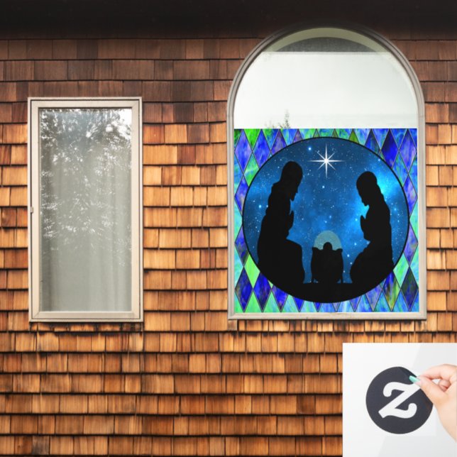 Nativity Window Cling (Home Window)
