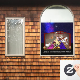 Nativity Window Cling