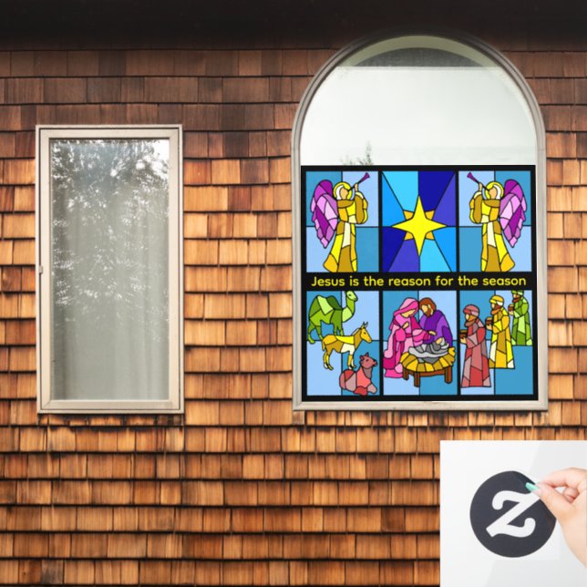 Nativity   window cling (Home Window)