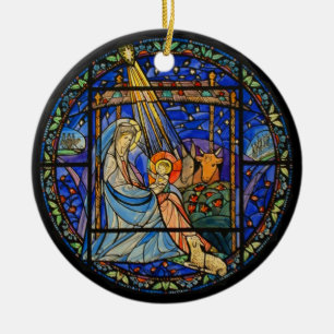 Nativity window ornament