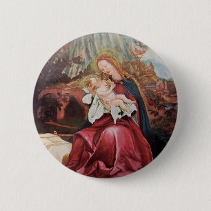 NATIVITY WITH ANGELS - MAGIC OF CHRISTMAS 2 INCH ROUND BUTTON