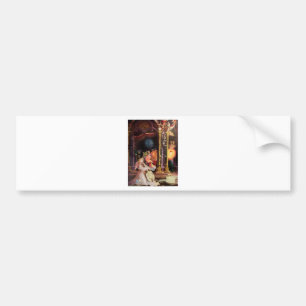 NATIVITY WITH ANGELS - MAGIC OF CHRISTMAS BUMPER STICKER