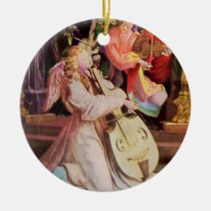 NATIVITY WITH ANGELS - MAGIC OF CHRISTMAS CERAMIC ORNAMENT