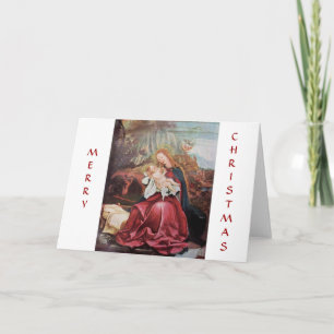 NATIVITY WITH ANGELS - MAGIC OF CHRISTMAS HOLIDAY CARD