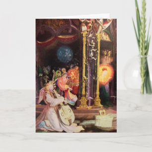 NATIVITY WITH ANGELS - MAGIC OF CHRISTMAS HOLIDAY CARD