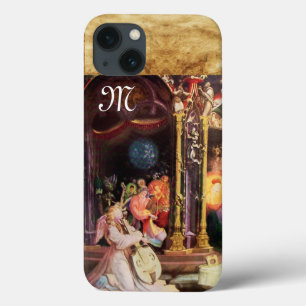 NATIVITY WITH ANGELS - MAGIC OF CHRISTMAS monogram iPhone 13 Case