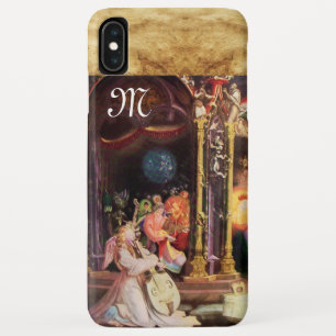 NATIVITY WITH ANGELS - MAGIC OF CHRISTMAS monogram iPhone XS Max Case