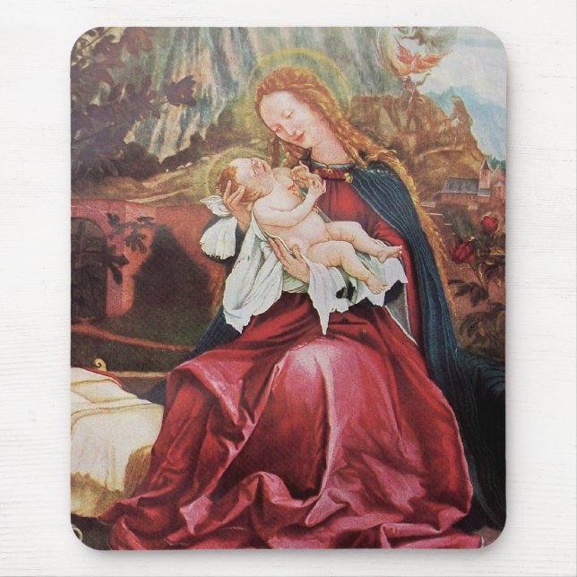 NATIVITY WITH ANGELS - MAGIC OF CHRISTMAS MOUSE PAD (Front)