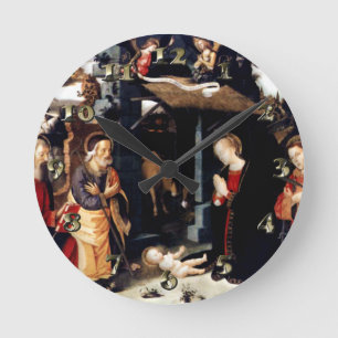 Nativity with Saints Lawrence and Andrew Round Clock