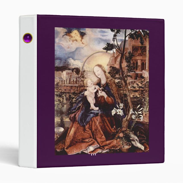 NATIVITY WITH WHITE LILLES - MAGIC OF CHRISTMAS BINDER (Front/Spine)