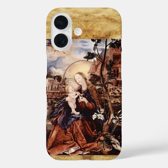 NATIVITY WITH WHITE LILLES - MAGIC OF CHRISTMAS Case-Mate iPhone CASE (Back)