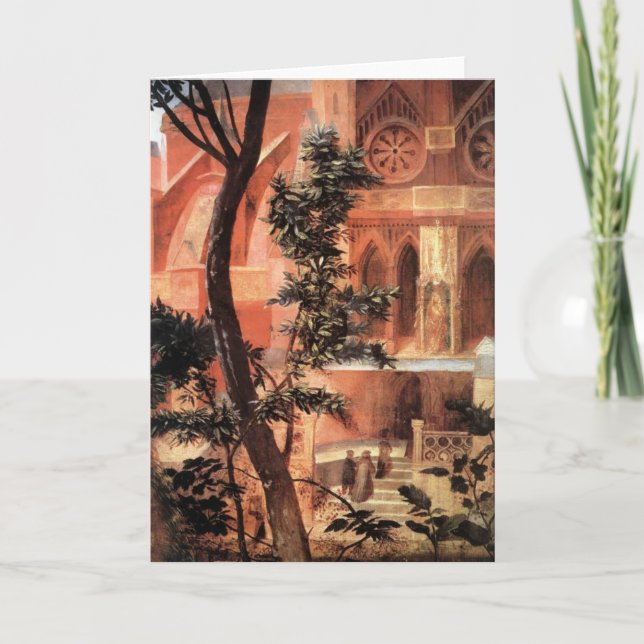 NATIVITY WITH WHITE LILLES - MAGIC OF CHRISTMAS HOLIDAY CARD (Front)