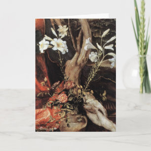 NATIVITY WITH WHITE LILLES - MAGIC OF CHRISTMAS HOLIDAY CARD