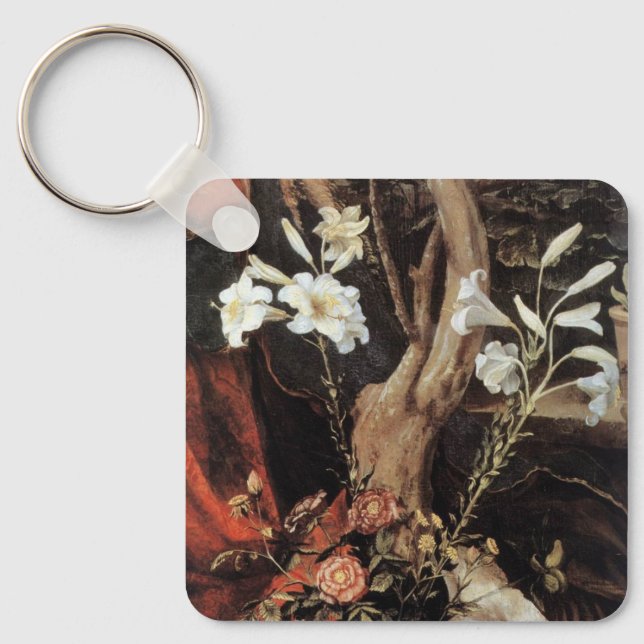 NATIVITY WITH WHITE LILLES - MAGIC OF CHRISTMAS KEYCHAIN (Front)