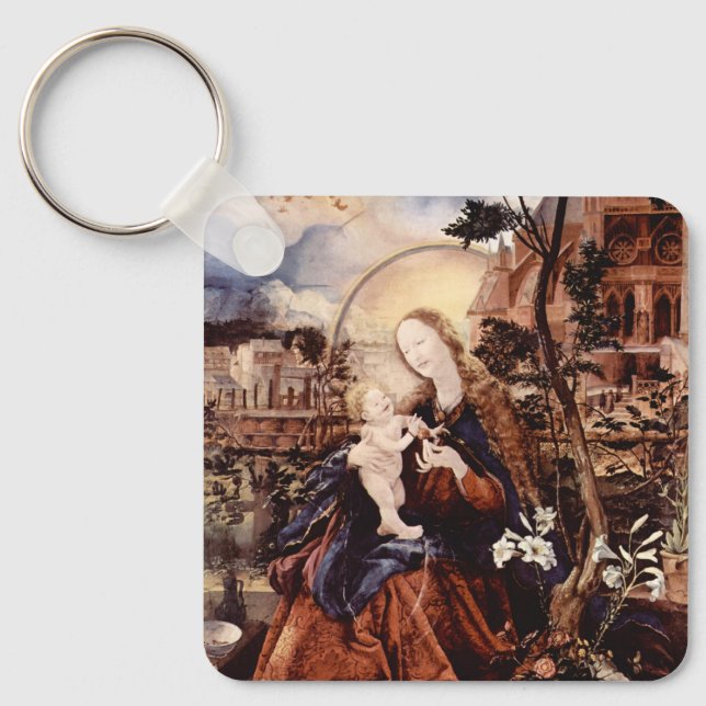 NATIVITY WITH WHITE LILLES - MAGIC OF CHRISTMAS KEYCHAIN (Front)