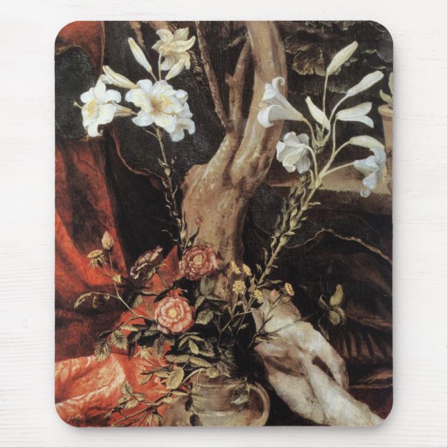 NATIVITY WITH WHITE LILLES - MAGIC OF CHRISTMAS MOUSE PAD (Front)