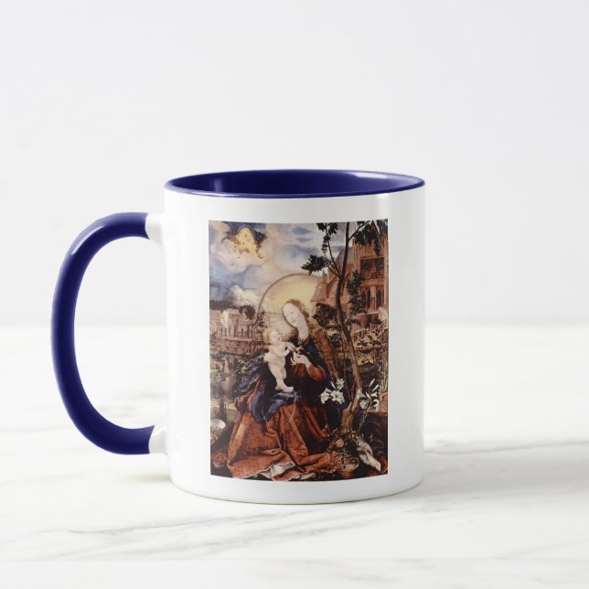 NATIVITY WITH WHITE LILLES - MAGIC OF CHRISTMAS MUG (Left)