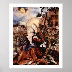 NATIVITY WITH WHITE LILLES - MAGIC OF CHRISTMAS POSTER