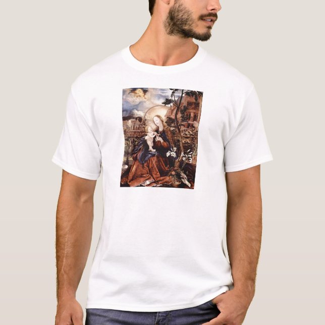 NATIVITY WITH WHITE LILLES - MAGIC OF CHRISTMAS T-Shirt (Front)
